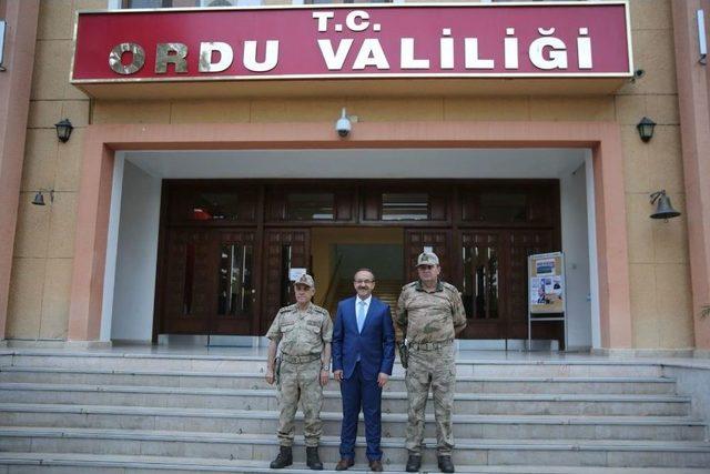 Jandarma Genel Komutanı Çetin, Vali Yavuz’u Ziyaret Etti