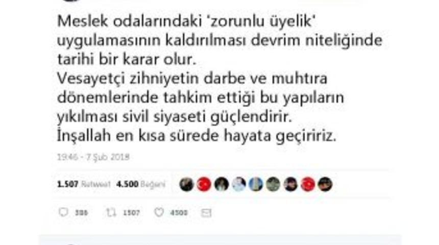 Milletvekili Tayyar&rsquo;dan Zorunlu &Uuml;yelik Değerlendirmesi