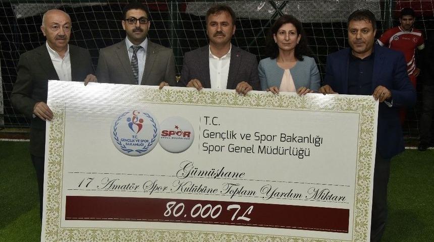 Spor Bakanlığından G&uuml;m&uuml;şhane&rsquo;nin Amat&ouml;r Spor Kul&uuml;plerine Destek