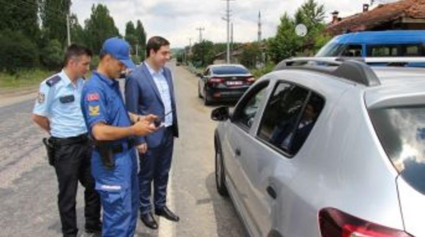 Kaymakam Başar, Yol Kontrol Uygulamasına Katıldı