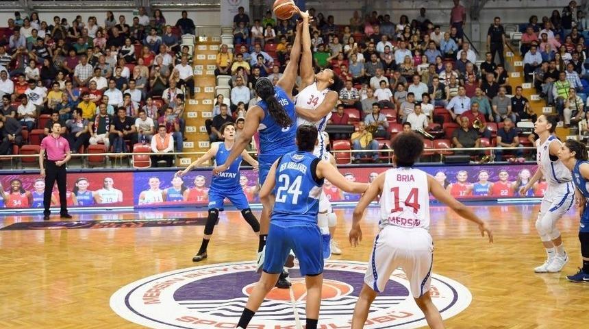 Kadınlar Basketbol S&uuml;per Ligi: Mersin B&uuml;y&uuml;kşehir Belediyespor: 64 - Hatay B&uuml;y&uuml;kşehir Belediyespor: 72