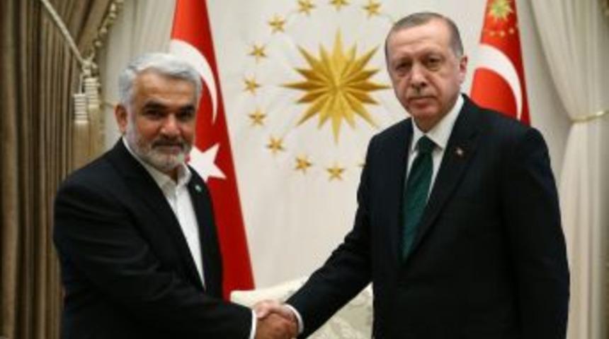 Cumhurbaşkanı Erdoğan, H&uuml;da Par Genel Başkanı Yapıcıoğlu&rsquo;nu Kabul Etti