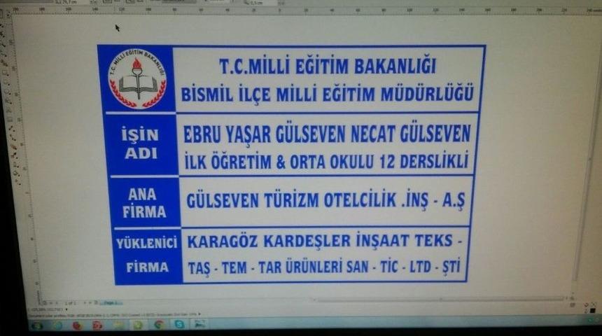 Bismil&rsquo;de Ebru Yaşar G&uuml;lseven Ortaokulu&rsquo;nun Temeli Atıldı