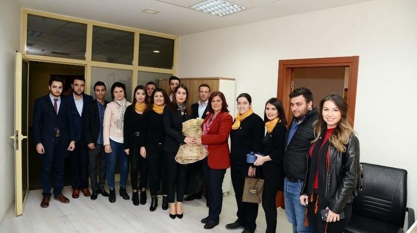 S&ouml;keli Gen&ccedil;lerden Başkan &Ccedil;er&ccedil;ioğlu&rsquo;na Ziyaret