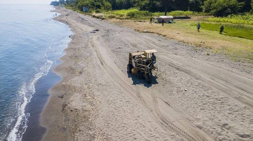 &Uuml;nye&rsquo;nin Şifalı Kumsalları Temizleniyor