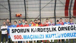 Bulancak’ta ’spor Kardeşliği’ 500. Maçını Yaptı