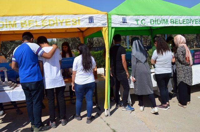 Didimli Lisesiler Bilim Fuarında Projelerini Tanıttı