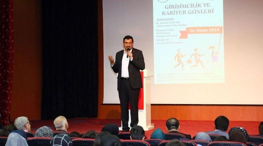 Başkan Ak, &rsquo;girişimcilik Ve Kariyer G&uuml;nleri&rsquo;nin Konuğu