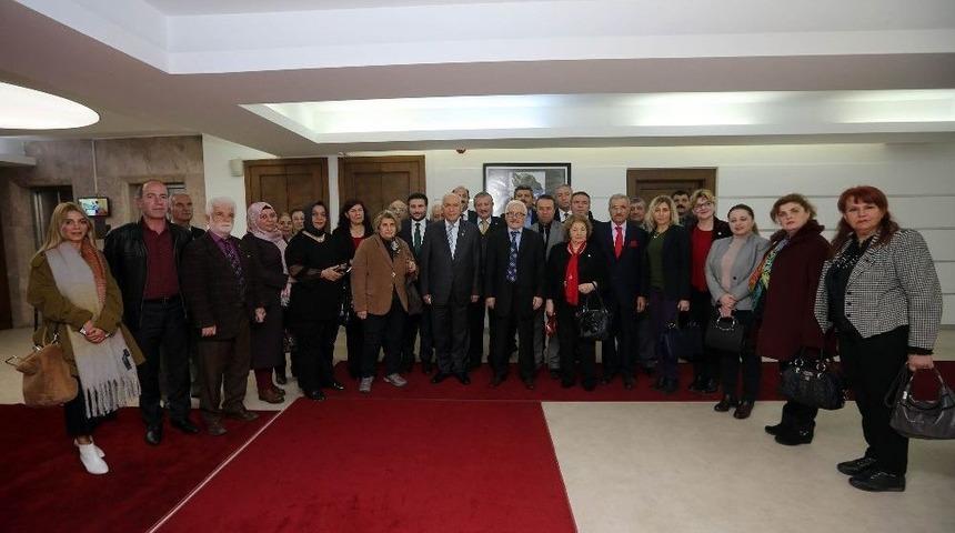 Başkan Yaşar Başkon&rsquo;u Ağırladı