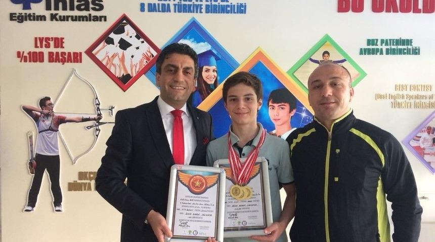 İhlas Koleji &Ouml;ğrencisinden Rekorla Gelen Şampiyonluk