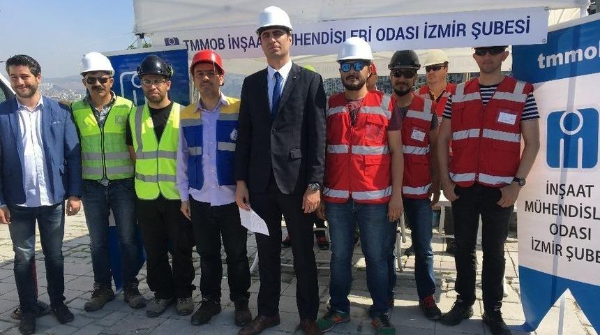 İzmir&rsquo;de İş Kazası Kurtarma Tatbikatı