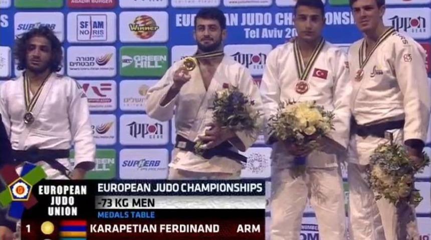 Judoda Bilal &Ccedil;iloğlu, Avrupa Şampiyonası&rsquo;nda Bronzu Kaptı