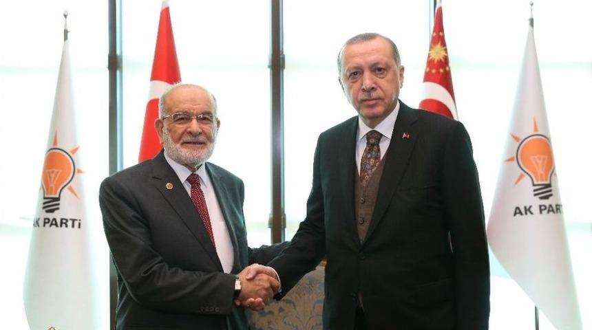 Cumhurbaşkanı Erdoğan, Saadet Partisi Genel Başkanını Kabul Etti