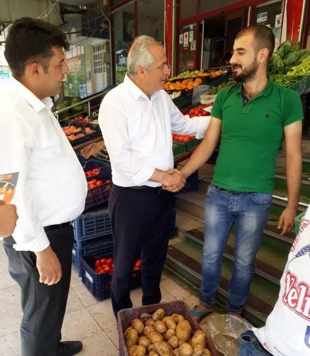 Milletvekili Adayı Orakla Buğday Biçti