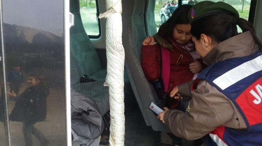 Bilecik&rsquo;te Jandarma Okul Servislerini Denetledi