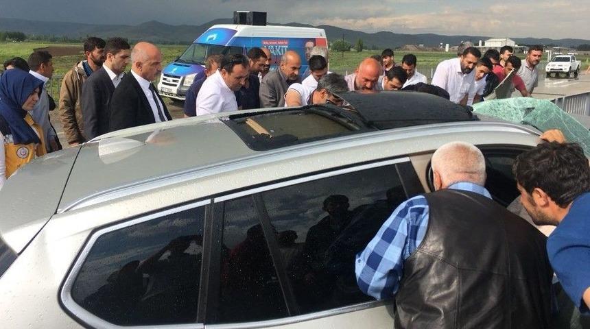Erzurum’da Zincirleme Trafik Kazası: 4 Yaralı