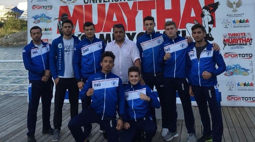 Pa&uuml; Muay Thai Takımı Birinci Oldu