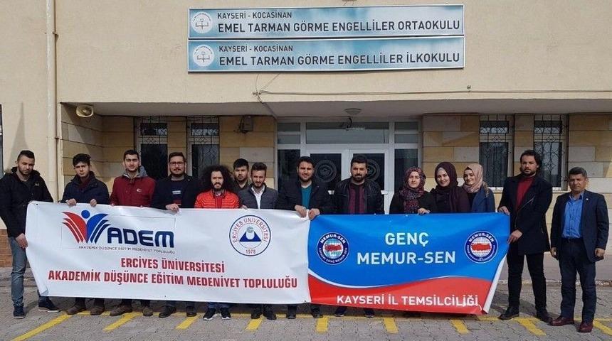 Gen&ccedil; Memur Sen G&ouml;rme Engellileri Ziyaret Etti