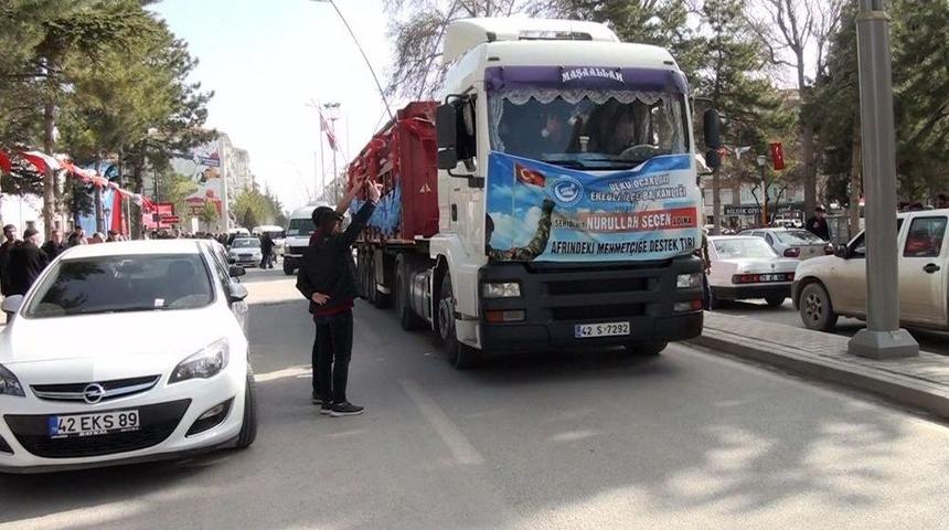 Ereğli &Uuml;lk&uuml; Ocaklarından Afrin&rsquo;e Yardım Tırı G&ouml;nderildi