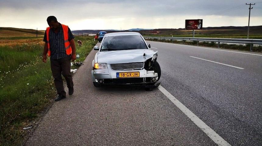 Otomobil Tankere Arkadan &Ccedil;arptı: 1 Yaralı