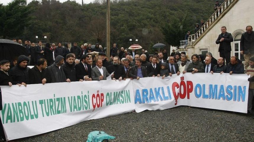 Trabzon&rsquo;da Katı Atıktan Elektrik &Uuml;retilecek Tesise Protesto