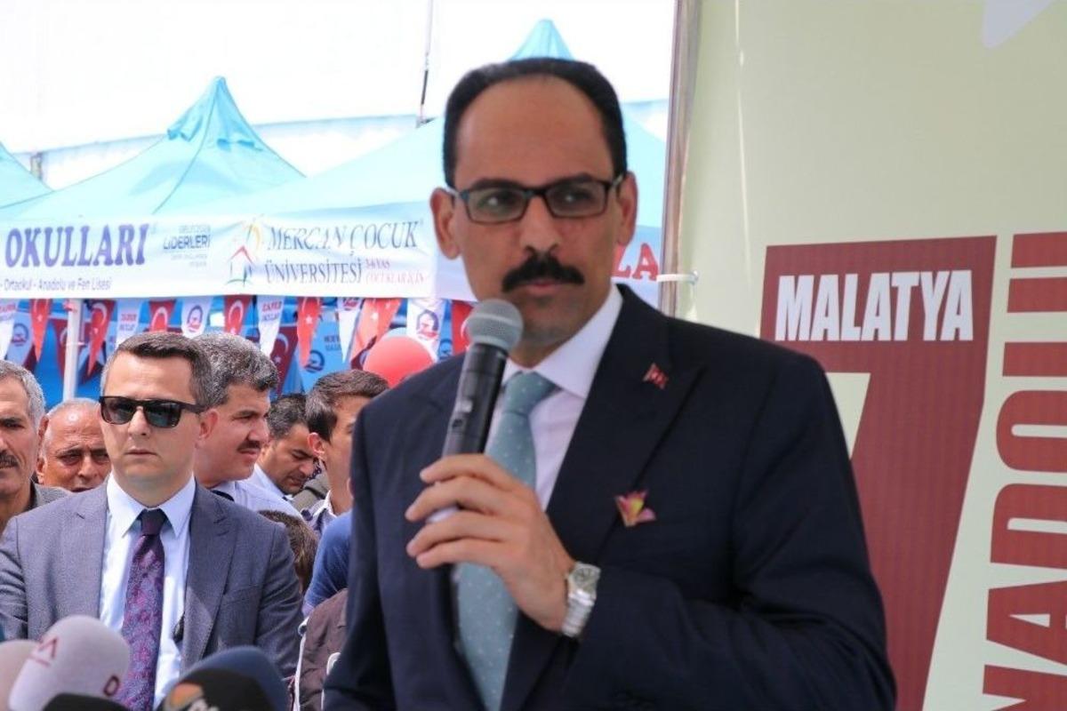 Cumhurbaşkanlığı S&ouml;zc&uuml;s&uuml; Kalın: "kud&uuml;s Bir Adalet Meselesidir, Vicdan Meselesidir"