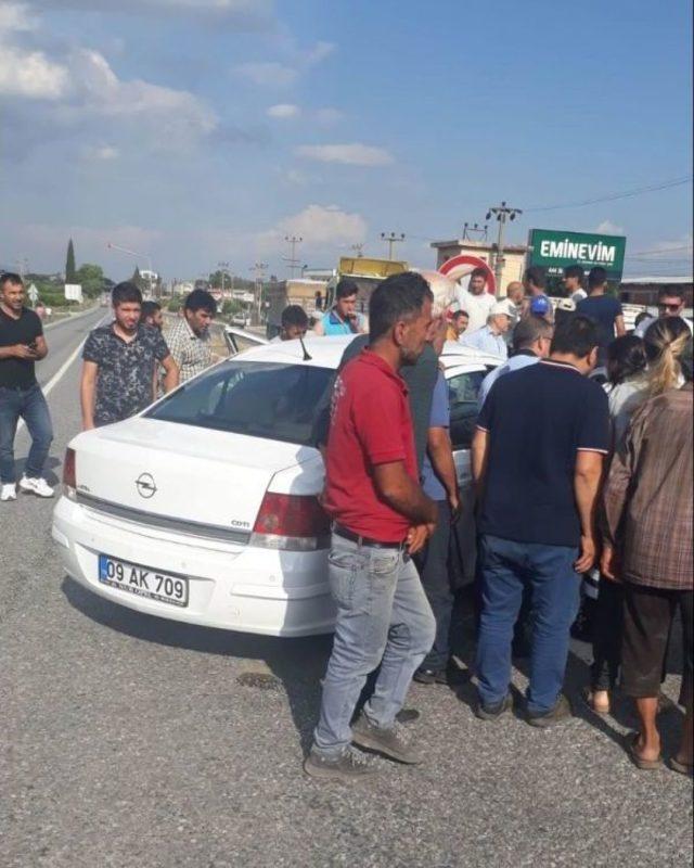 Germencik’te Trafik Kazası, Yoldan Çıkan Otomobilin Sürücüsü Ağır Yaralandı