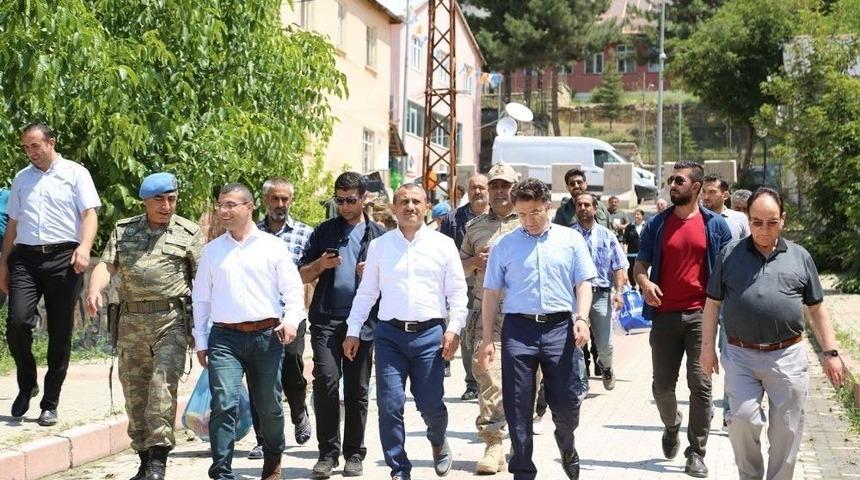 Vali Sonel, Hozat&rsquo;ta İncelemede Bulundu