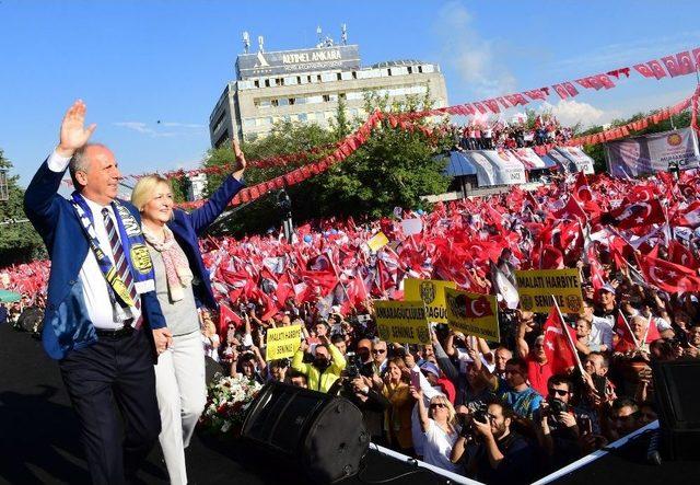 Cumhurbaşkanı Adayı İnce, Ankaralılara Hitap Etti