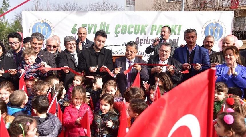 6 Eyl&uuml;l &Ccedil;ocuk Parkı Hizmete A&ccedil;ıldı