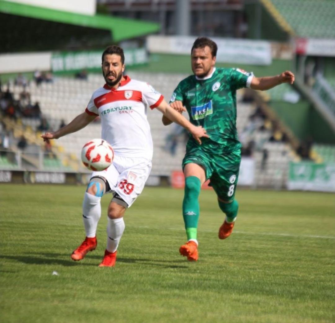 Spor Toto 1. Lig: Akın &Ccedil;orap Giresunspor: 2 - Samsunspor: 1