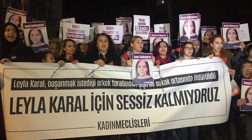 Şişli&rsquo;de Kadın Cinayetlerine Portakallı Protesto