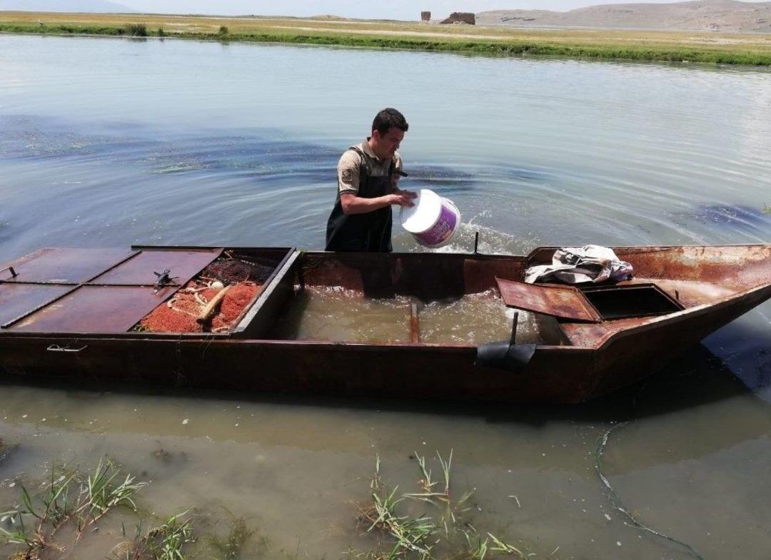Jandarma Ka&ccedil;ak Avcılıkta Kullanılan Ve &Ccedil;ayın Derin Sularına G&ouml;m&uuml;len Kayığa El Koydu