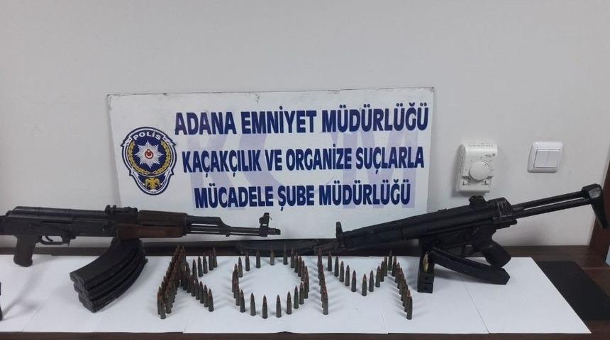 Adana&rsquo;da Mp5 Ve Kaleşnikof İle Yakalanan G&ouml;zaltına Alındı