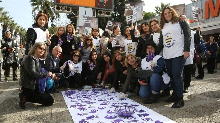 Bucalı Kadınlardan &ldquo;şiddete Hayır&rdquo; Haykırışı