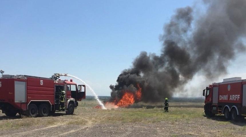 Iğdır Şehit Bülent Aydın Havalimanında Tatbikat