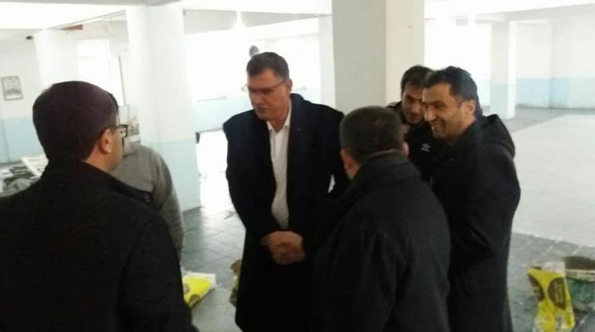 Başkan Duymuş, Zemin &Ccedil;alışmalarını Yerinde İnceledi