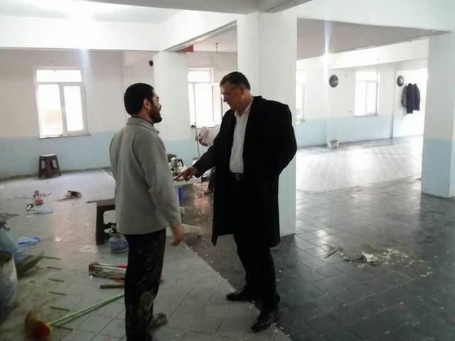 Başkan Duymuş, Zemin &Ccedil;alışmalarını Yerinde İnceledi 1