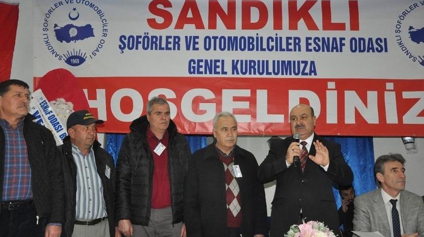 Sandıklı İl&ccedil;e Şof&ouml;rler Ve Otomobilciler Odası Başkanı İbrahim Ocak G&uuml;ven Tazeledi