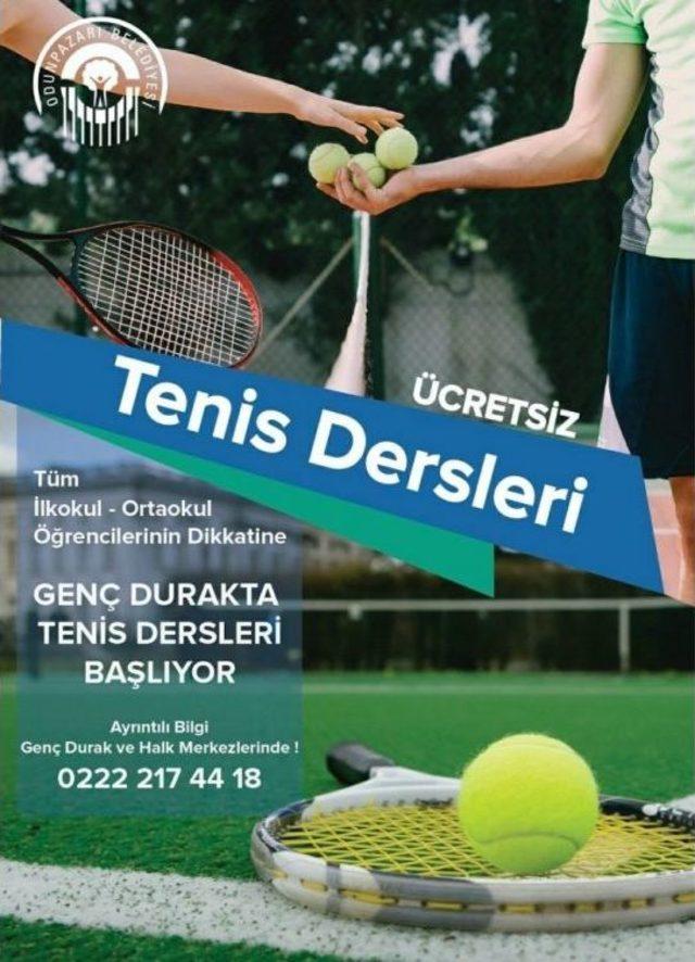 Odunpazarı’ndan Gençlere Ücretsiz Tenis Dersleri