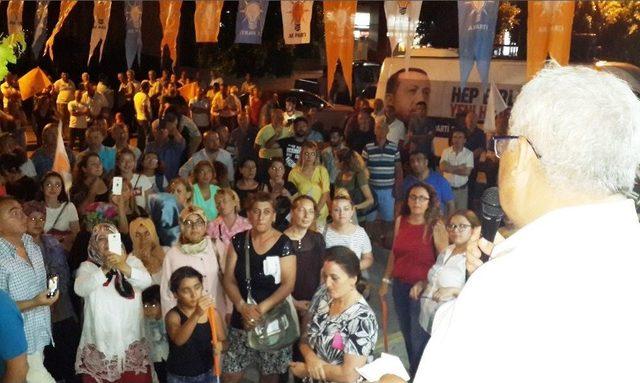 Ak Parti Bodrum Konacık’ta Sokak Mitingi Yaptı