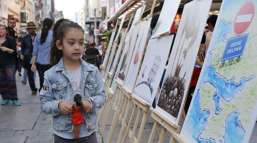 Çizerlerden “flamingolara Karikatür”