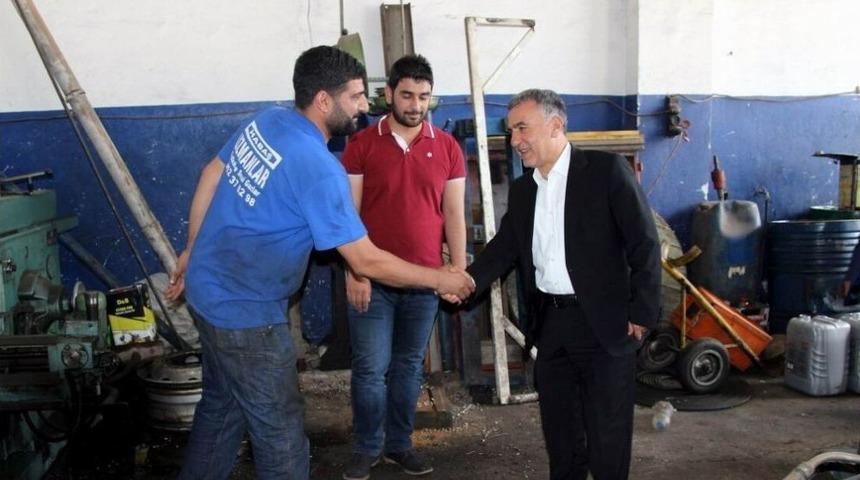 Bal, 3. Sanayi Sitesi Esnafını Ziyaret Etti