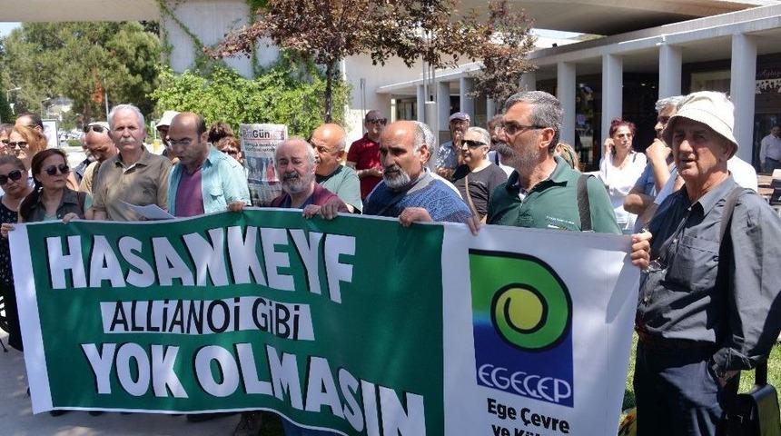 Bergama&rsquo;da Hasankeyf İ&ccedil;in Basın A&ccedil;ıklaması Yapıldı