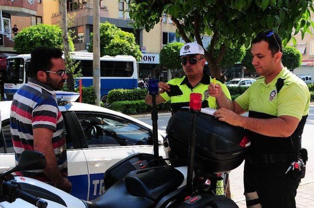 Alanya Polisinden Motosiklet Denetimi