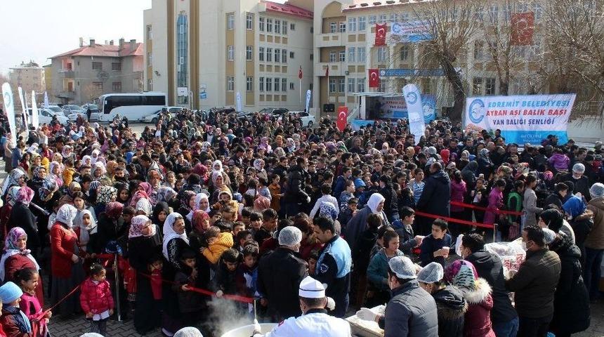 Edremit&rsquo;te &rsquo;2. Geleneksel Ayran Aşı Balık Başı&rsquo; Festivali