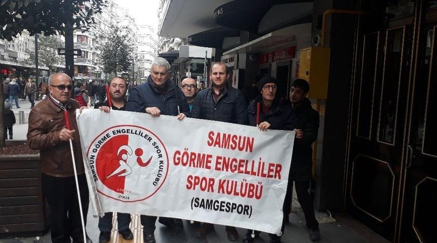 G&ouml;rme Engellilerden Samsunspor&rsquo;a Destek