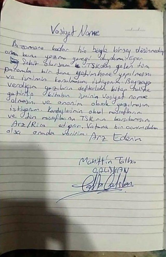 Cumhurbaşkanı Erdoğan, Şehidin Yetimhane Vasiyetini Yerine Getirecek