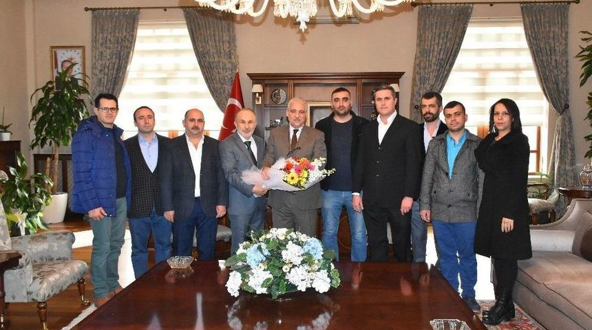 Vali G&uuml;ven&ccedil;er Bakkallar Odası&rsquo;nın Yeni Y&ouml;netimini Ağırladı