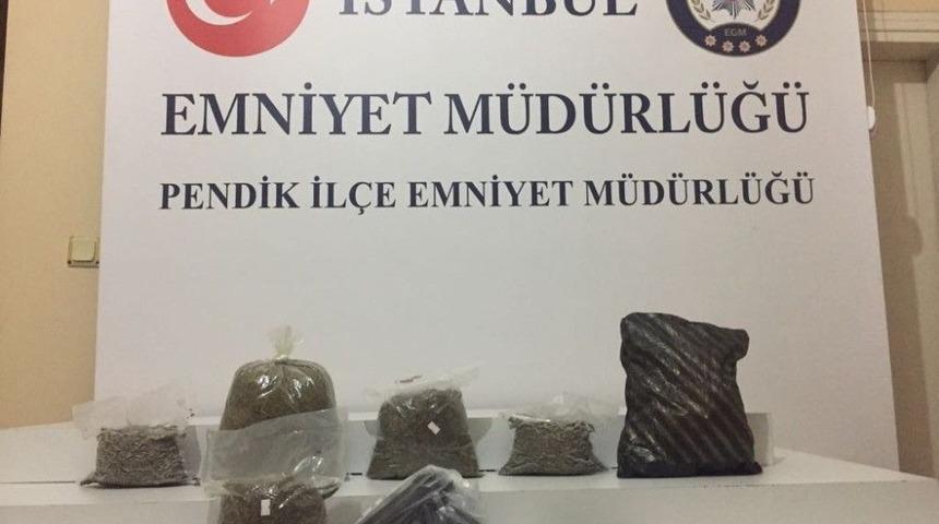 Pendik&rsquo;te Uyuşturucu Tacirlerine Operasyon